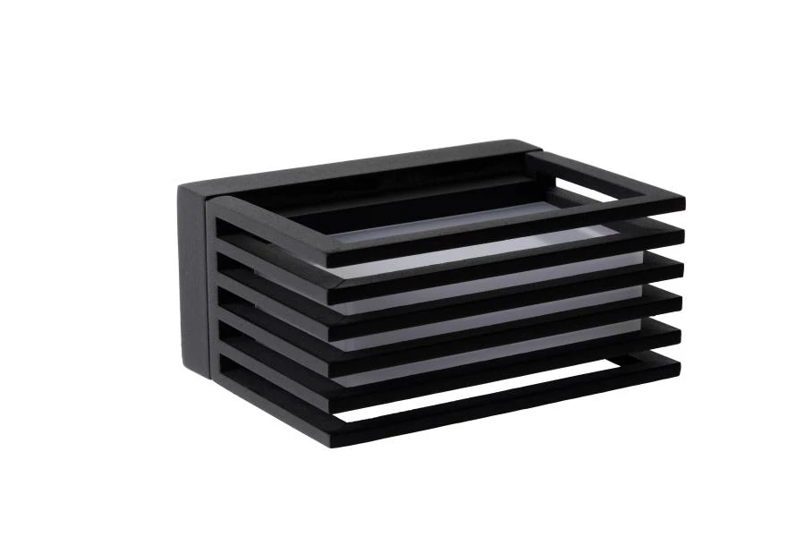 Lucide MALTA-LED - Wandleuchte Außen - LED - 1x5,4W 3000K - IP54 - Schwarz - UIT